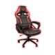 Konix Thor Silla para videojuegos de PC Negro, Rojo